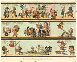 Grotesque Borders for Halls & Rooms, published July 21, 1799, Thomas Rowlandson (English,