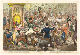 The Union Club, published January 21, 1801, James Gillray (English, 1756-1815), published by Hannah