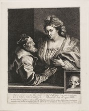 Titian and His Mistress, c. 1620, Lucas Vorsterman (Dutch, 1595-1675), after Anthony van Dyck