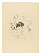 Projet d’assiette (Leda) (Design for a Plate [Leda]), frontispiece from the Volpini Suite, 1889,