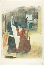 Cover for the portfolio, The Painters-Lithographers (Les Peintres Lithographes), 1892, Alexandre