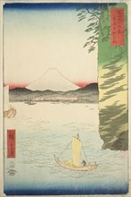 Honmoku in Musashi Province (Musashi Honmoku no hana), from the series Thirty-six Views of Mount