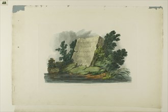 Title Page, Vignette, and plate one of the first number of Picturesque Views of American Scenery,