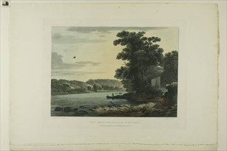 View above the Falls of Schuylkill, plate three of the first number of Picturesque Views of