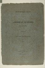 Portfolio Cover for Picturesque Views of American Scenery, No. II, 1819/21, John Hill (American,