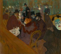 At the Moulin Rouge, 1892/95, Henri de Toulouse-Lautrec, French, 1864-1901, France, Oil on canvas,