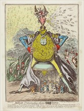 Midas, Transmuting All, Into Paper, published March 9, 1797, James Gillray (English, 1756-1815),