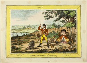 Cockney Sportsmen Recharging, published November 12, 1800, James Gillray (English, 1756-1815),