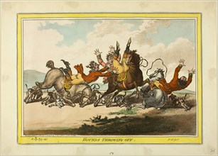 Hounds Throwing Off, published April 8, 1800, James Gillray (English, 1756-1815), after Brownlow