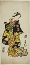 The Actor Sanjo Kantaro as a courtesan, c. 1723, Okumura Toshinobu, Japanese, active c. 1717-50,