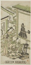 The Actors Utagawa Shirogoro as Ukishima Daihachi and Sanogawa Senzo as Senju no Mae, c. 1745,