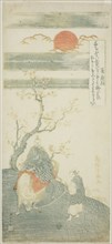 The Poet Sugawara no Michizane Riding an Ox, c. 1764, Torii Kiyomitsu I, Japanese, 1735-1785,