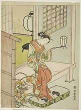 Woman Stepping Out with a Lantern, c. 1767/68, Suzuki Harunobu ?? ??, Japanese, 1725 (?)-1770,