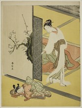 A Courtesan Catching Her Attendant Sleeping, c. 1766/68, Suzuki Harunobu ?? ??, Japanese, 1725