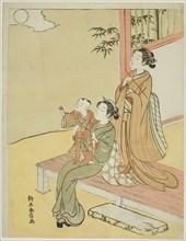 Viewing the Moon, c. 1767/68, Suzuki Harunobu ?? ??, Japanese, 1725 (?)-1770, Japan, Color