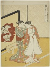 Courteousness (Rei), from the series Five Cardinal Virtues, 1767, Suzuki Harunobu ?? ??, Japanese,
