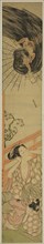 The Smitten Thunder God Delivering a Love Letter to a Courtesan, c. 1767/68, Suzuki Harunobu ?? ??,