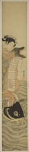 Courtesan Riding a Carp (parody of the Daoist Immortal Kinko [Chinese: Qin Gao]), c. 1768/69,