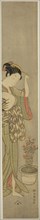 Beauty Adjusting Her Hairpin, c. 1768/69, Suzuki Harunobu ?? ??, Japanese, 1725 (?)-1770, Japan,
