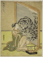 Tiger, from the series Fashionable Twelve Signs of the Zodiac (Furyu juni shi), c. 1770/72, Isoda