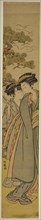 Delivering a Love Letter, c. 1777, Isoda Koryusai, Japanese, 1735-1790, Japan, Color woodblock