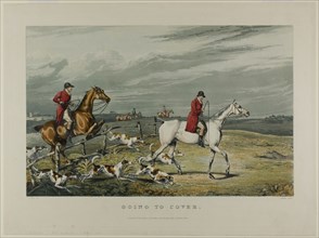 Going to Cover, from Fox Hunting, 1828, Charles Bentley (English, 1806-1854), after Henry Alken
