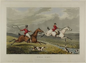 Full Cry, from Fox Hunting, 1828, Charles Bentley (English, 1806-1854), after Henry Alken (English,