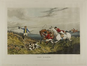 The Death, from Fox Hunting, 1828, Charles Bentley (English, 1806-1854), after Henry Alken