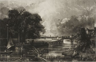 River Stour, Suffolk, 1830, published 1831, David Lucas (English, 1802-1881), after John Constable