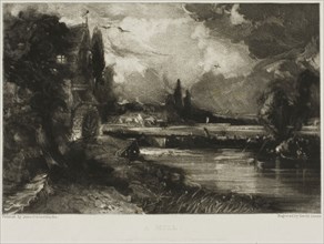 A Mill, 1830, David Lucas (English, 1802-1881), after John Constable (English, 1776-1837), England,