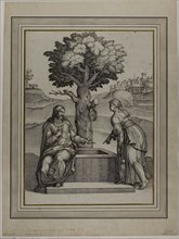 Christ and the Woman of Samaria, n.d., Nicolas Beatrizet (French, 1515-after 1565), after