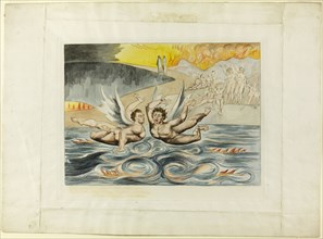 The Circle of the Corrupt Officials, the Devils Mauling Each Other. Inferno, canto XXII., 1827,