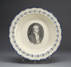 Soup Plate, c. 1790, English for the American market, Leeds, England, Creamware, Diam. 24.3 cm (9
