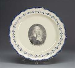 Plate, c. 1790, English for the American market, Leeds, England, Creamware, Diam. 24.3 cm (9 9/16