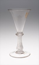 Wine Glass, c. 1750, England, Glass, 17.8 × 9.2 cm (7 × 3 5/8 in.)