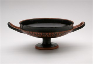Kylix (Drinking Cup), about 520/500 BC, Greek, Athens, Athens, terracotta, decorated in the
