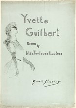 Yvette Guilbert on Stage, from Yvette Guilbert, 1898, Henri de Toulouse-Lautrec, French, 1864-1901,