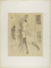 Yvette Guilbert on the Stage, from Yvette Guilbert, 1898, Henri de Toulouse-Lautrec, French,