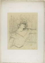 Yvette Guilbert—Dans la Glu, from Yvette Guilbert, 1898, Henri de Toulouse-Lautrec, French,