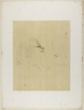 Yvette Guilbert—Pessima, from Yvette Guilbert, 1898, Henri de Toulouse-Lautrec, French, 1864-1901,