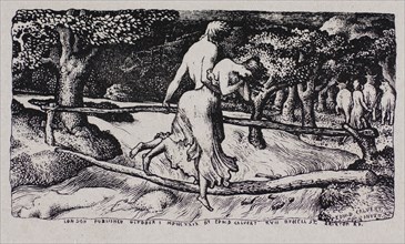 The Flood, n.d., Edward Calvert, English, 1799-1883, England, Woodcut on paper, 42 × 77 mm (image),