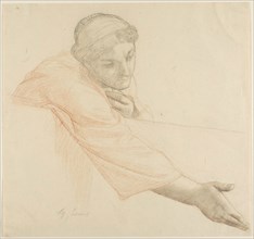 Woman Reaching Over a Wall, study for The Life of Saint Louis, King of France, c. 1878, Alexandre