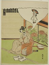 Dreaming of the Heron Maiden, c. 1771, Komai Yoshinobu, Japanese, active c. 1764-81, Japan, Color