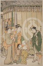 The Echigoya on New Year’s Day, c. 1789, Torii Kiyonaga, Japanese, 1752-1815, Japan, Color