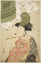 Half-Length Portrait of the Actor Nakayama Tomisaburo as a hirabyoshi Dancer in the Dojo-ji Scene