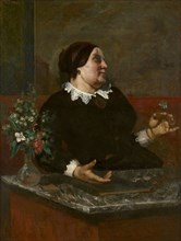 Mère Grégoire, 1855 and 1857/59, Gustave Courbet, French, 1819-1877, France, Oil on canvas, 129 ×