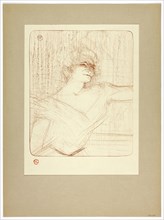 Dans la glu, plate two from Yvette Guilbert, 1898, printed 1930, Henri de Toulouse-Lautrec (French,