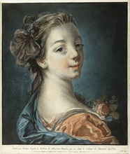Bust of a Woman, c. 1771, Louis-Marin Bonnet (French, 1736-1793), after François Boucher (French,