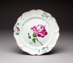 Plate, c. 1770, Niderviller Pottery Factory, French, founded 1754, Niderviller, Tin-glazed