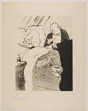 Carnot is Sick!, 1893, Henri de Toulouse-Lautrec, French, 1864-1901, France, Lithograph on cream